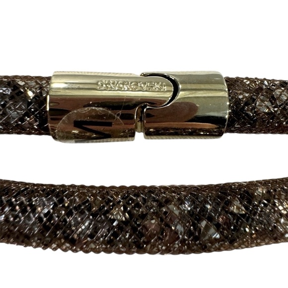 NWT Swarovski Gold/Brown Crystal Bracelet / Necklace - Picture 5 of 10